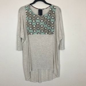 Anthropologie | Dolan White Embroidered Top